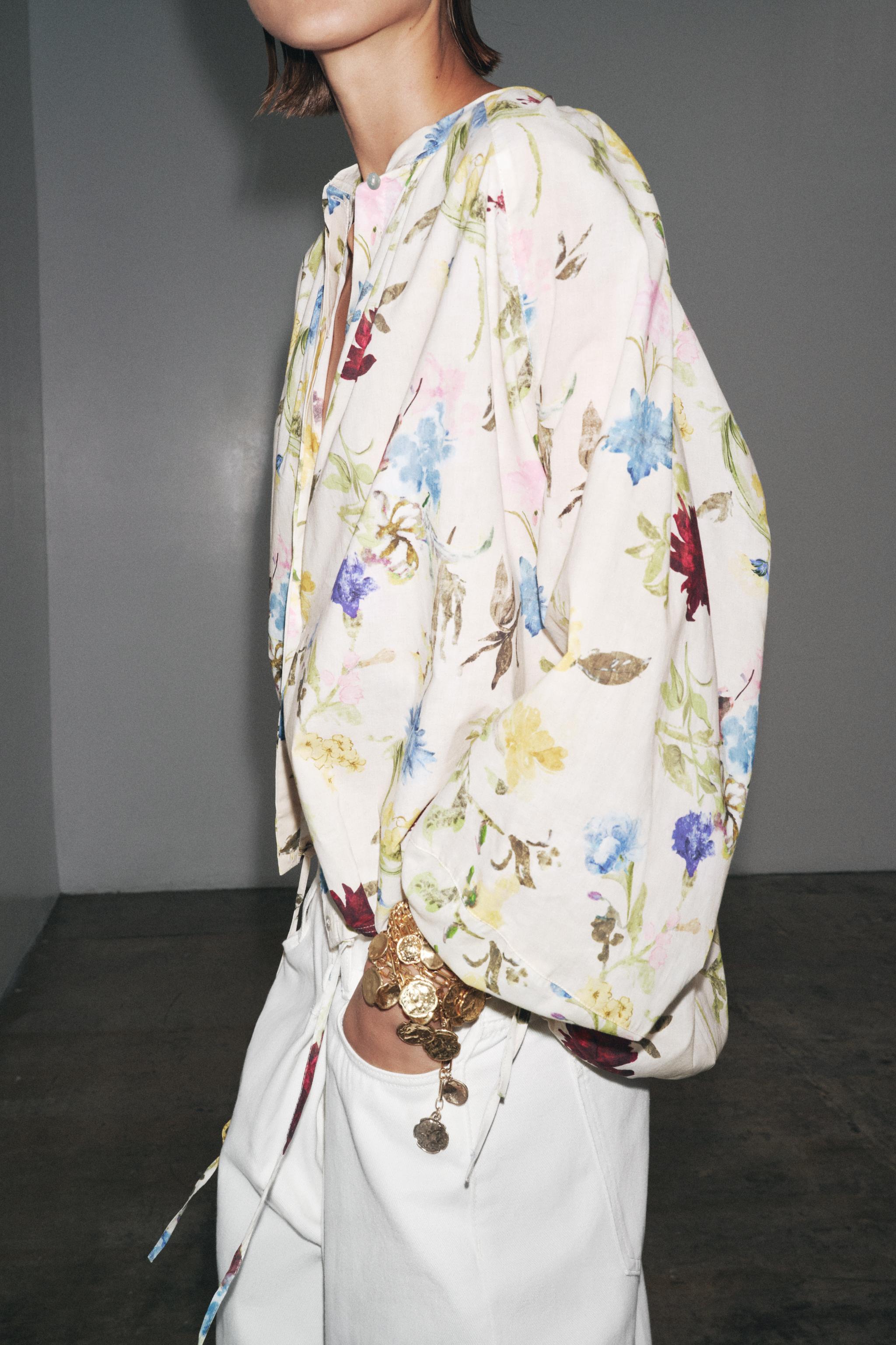 ZW COLLECTION FLORAL PRINT SHIRT